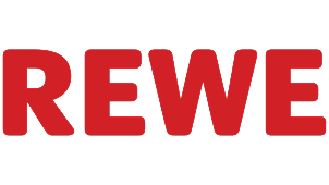Firmenlogo von REWE, Lebensmitteleinzelhandel und Kunde der Recruiting-Software recruware für die Personalgewinnung im Handel